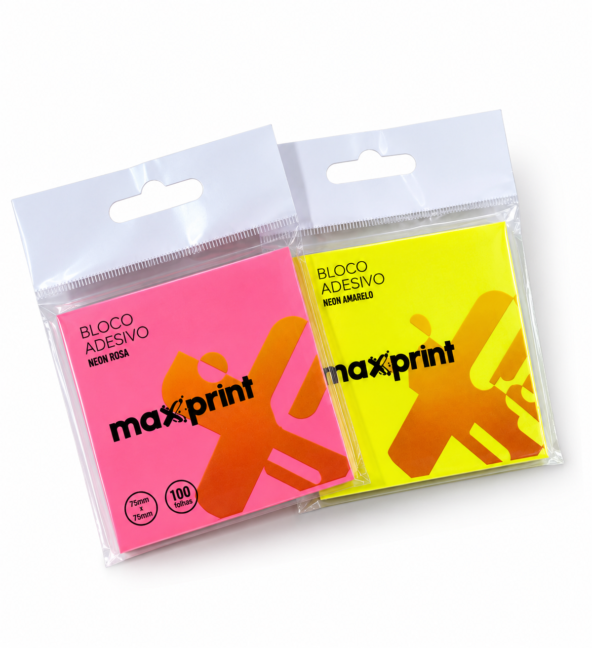 Bloco Adesivo Maxprint Neon